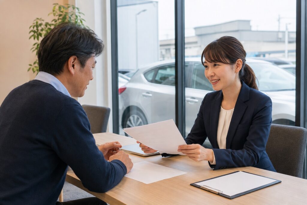 自社ローンの審査が不安を確認する車選びのイメージ