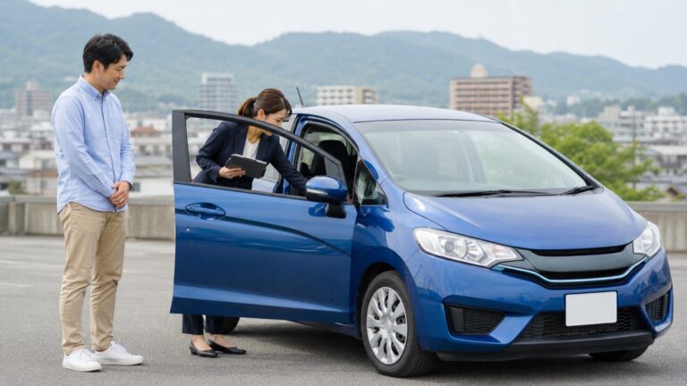 通勤用の中古車で疲れないを確認する車選びのイメージ