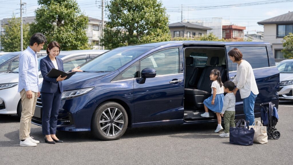 送迎用の中古車は何を選ぶを確認する車選びのイメージ