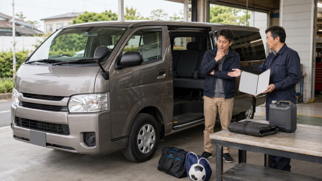 仕事用の中古車は何を選ぶを確認する車選びのイメージ