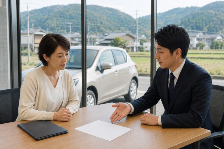 頭金が用意できず不安を確認する車選びのイメージ