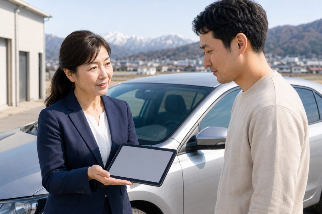 初めての自社ローンは大丈夫を確認する車選びのイメージ