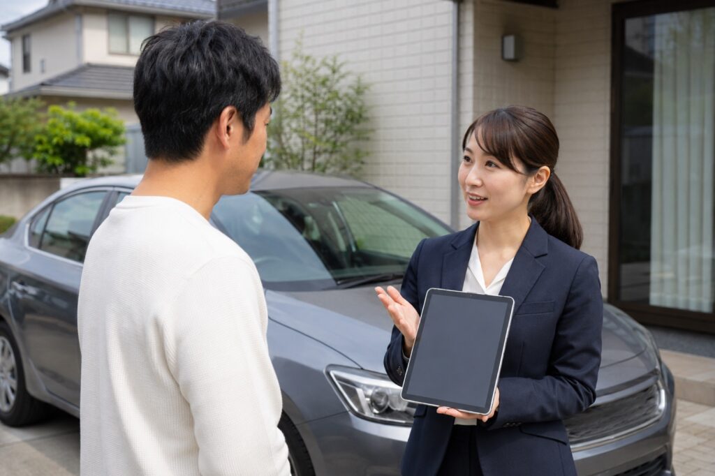 自社ローンで納車を急げるを確認する車選びのイメージ
